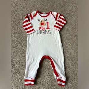 Tesa Babe One Piece. Size 12-18 Months. My 1st Christmas.